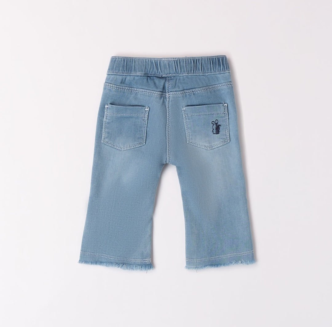 Jeans a zampa Neonata - Coccole e Ricami