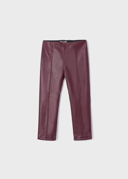 Leggins ecopelle bambina - Coccole e Ricami |email: info@coccoleericami.shop| P.Iva 09642670583