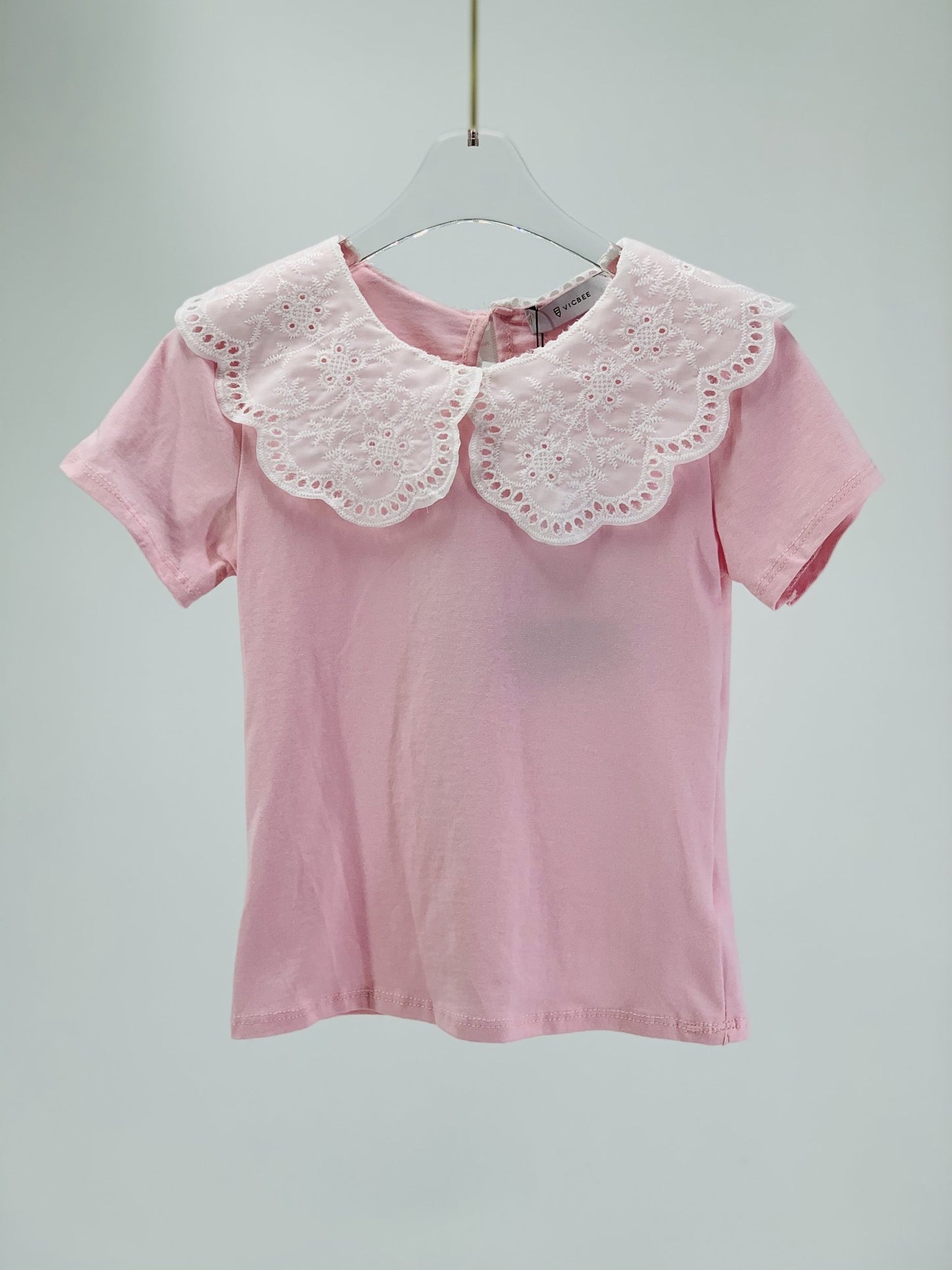 Maglia collo Sangallo |B204| - Coccole e Ricami |email: info@coccoleericami.shop| P.Iva 09642670583