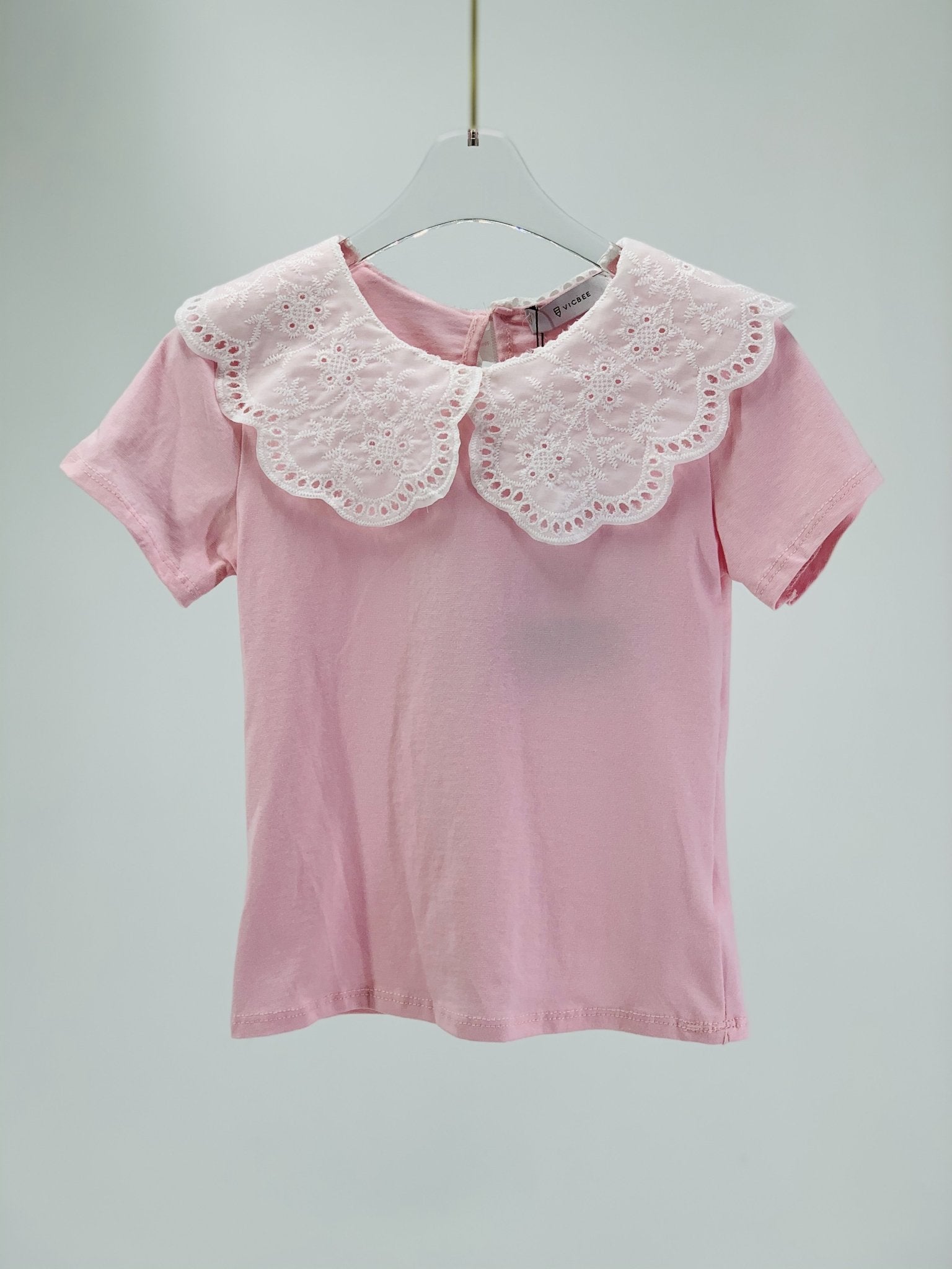 Maglia collo Sangallo |B204| - Coccole e Ricami |email: info@coccoleericami.shop| P.Iva 09642670583