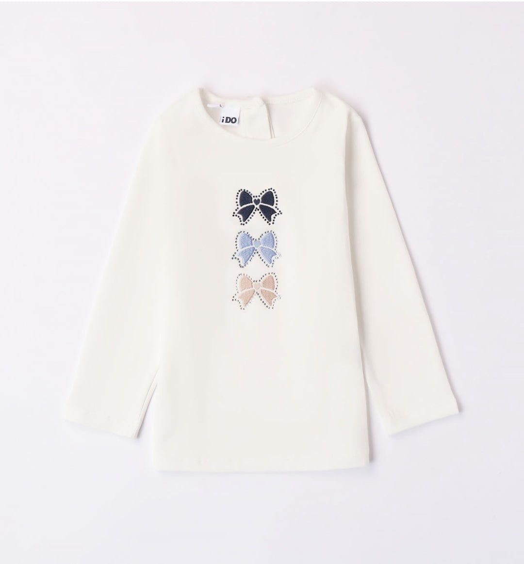 Maglia Fiocchi ricamati - Coccole e Ricami P.iva 09642670583