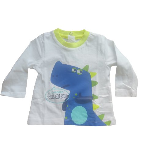 Maglia manica lunga Draghetto - Coccole e Ricami