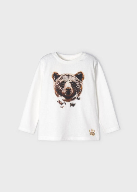 Maglietta con grafica orso ECOFRIENDS - Coccole e Ricami |email: info@coccoleericami.shop| P.Iva 09642670583