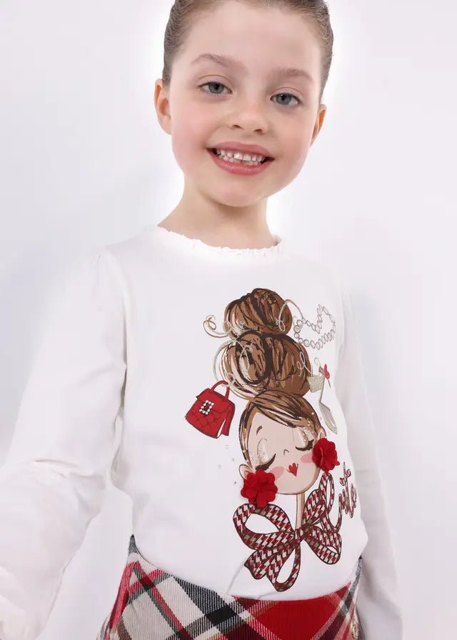 Maglietta manica lunga Bambina - Coccole e Ricami P.iva 09642670583