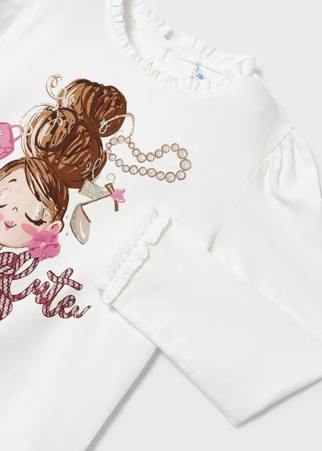 Maglietta manica lunga Bambina - Coccole e Ricami P.iva 09642670583