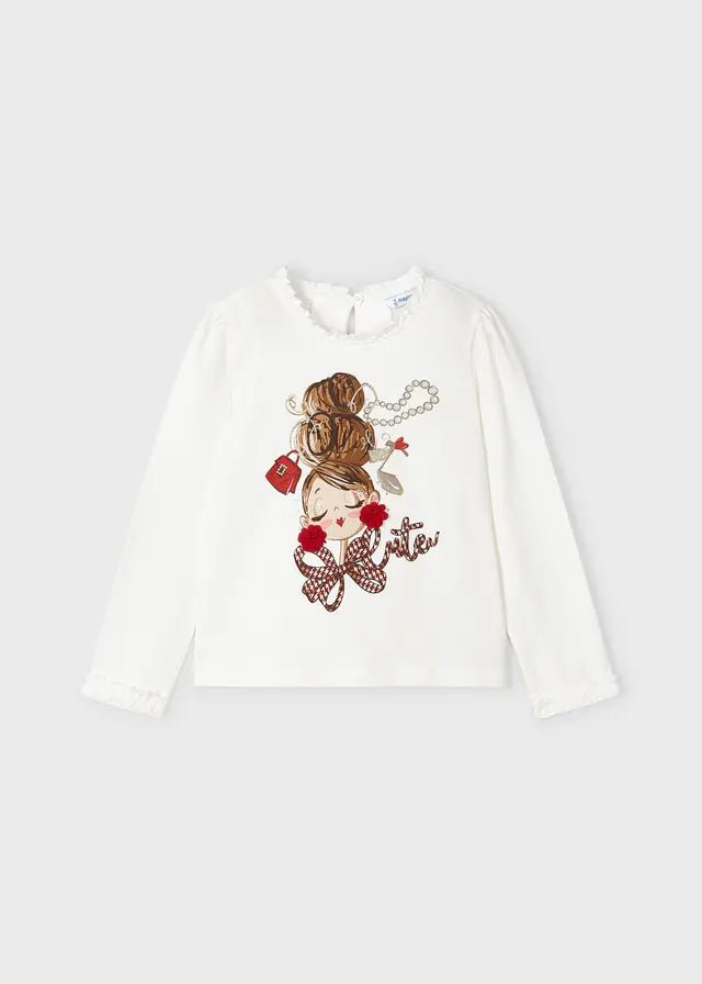Maglietta manica lunga Bambina - Coccole e Ricami P.iva 09642670583