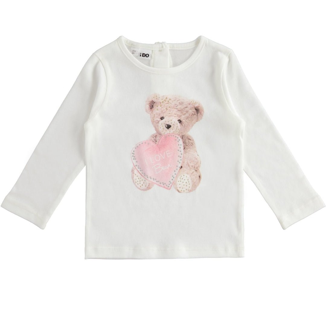 Maglietta manica lunga Orsetta - Coccole e Ricami P.iva 09642670583