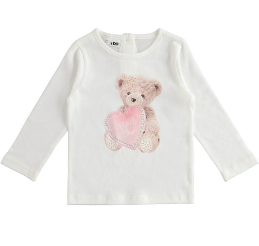 Maglietta manica lunga Orsetta - Coccole e Ricami P.iva 09642670583