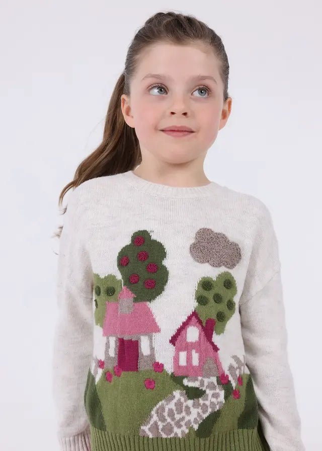 Maglione Casette - Coccole e Ricami P.iva 09642670583