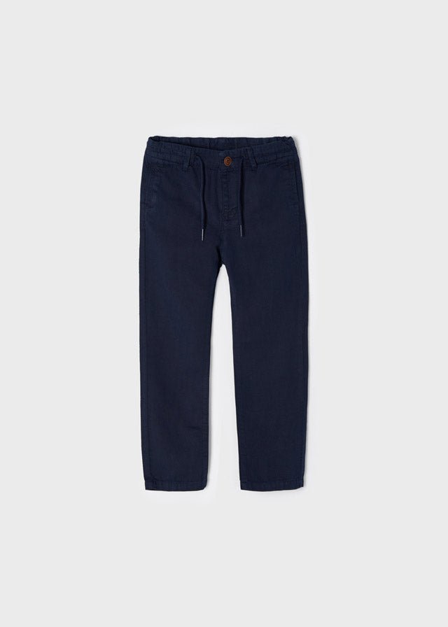 Pantalone lungo twill bambino - Coccole e Ricami |email: info@coccoleericami.shop| P.Iva 09642670583