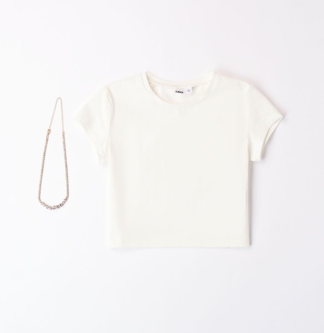 T-Shirt con collana teenager - Coccole e Ricami