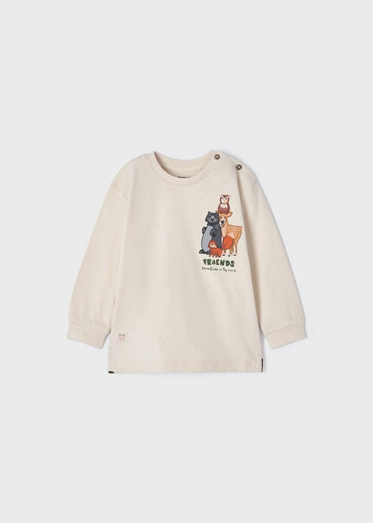 T-Shirt con stampa ECOFRIENDS - Coccole e Ricami |email: info@coccoleericami.shop| P.Iva 09642670583