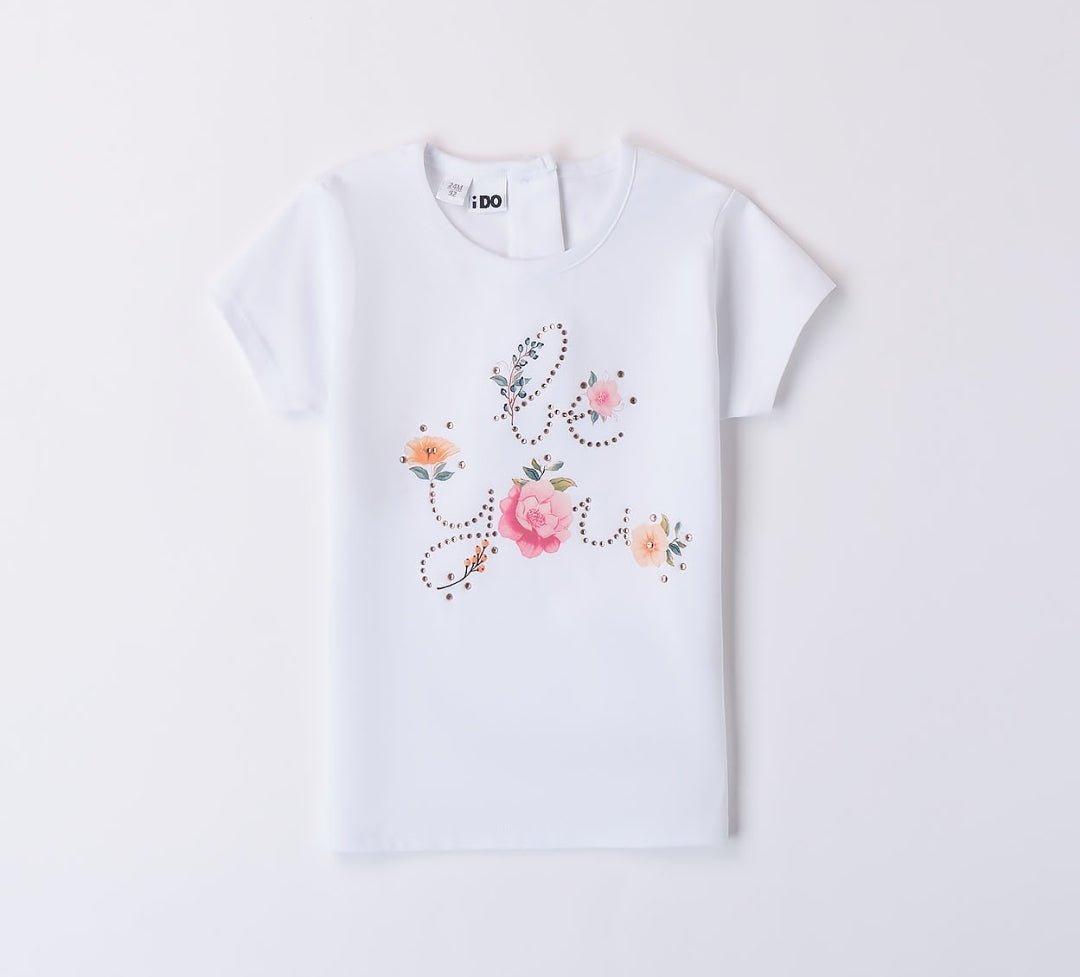 T-Shirt Fiori - Coccole e Ricami