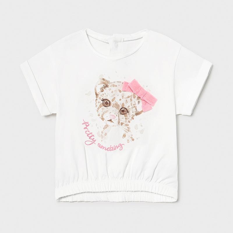 T-Shirt leopardo |1092| - Coccole e Ricami |email: info@coccoleericami.shop|