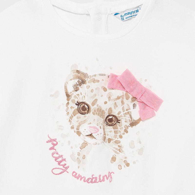 T-Shirt leopardo |1092| - Coccole e Ricami |email: info@coccoleericami.shop|