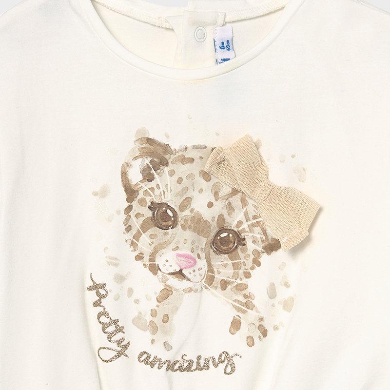 T-Shirt leopardo |1092| - Coccole e Ricami |email: info@coccoleericami.shop|