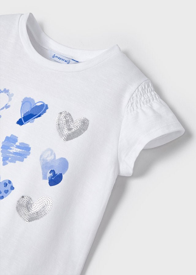 T-Shirt mezza manica CUORI - Coccole e Ricami |email: info@coccoleericami.shop| P.Iva 09642670583