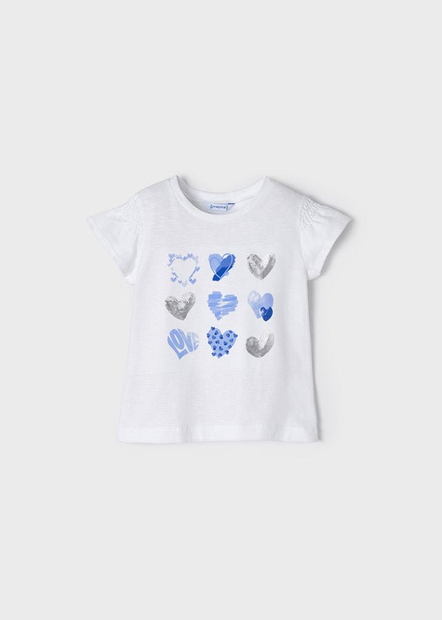 T-Shirt mezza manica CUORI - Coccole e Ricami |email: info@coccoleericami.shop| P.Iva 09642670583