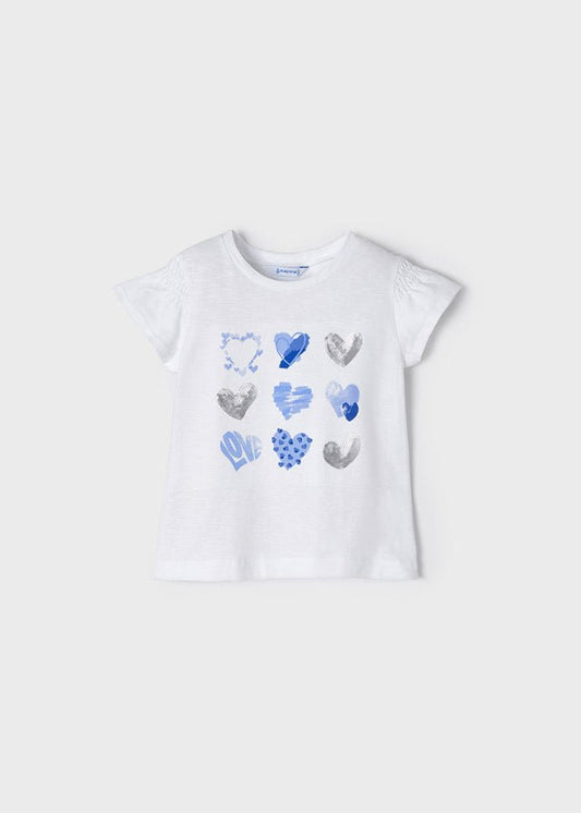 T-Shirt mezza manica CUORI - Coccole e Ricami |email: info@coccoleericami.shop| P.Iva 09642670583
