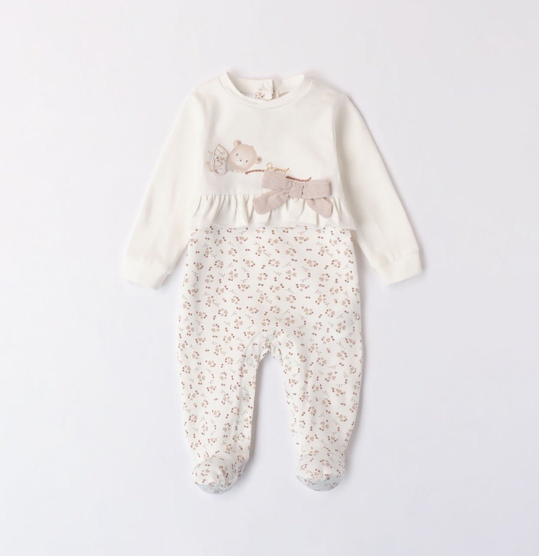 Tutina manica lunga Cuoricini - Coccole e Ricami