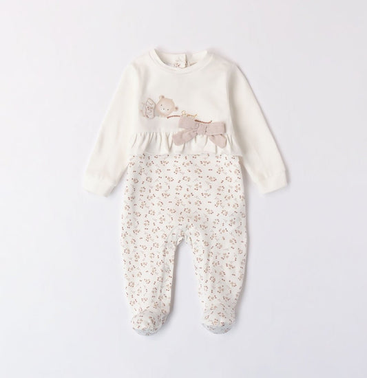 Tutina manica lunga Cuoricini - Coccole e Ricami