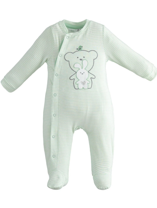 Tutina manica lunga righine - Coccole e Ricami |email: info@coccoleericami.shop| P.Iva 09642670583