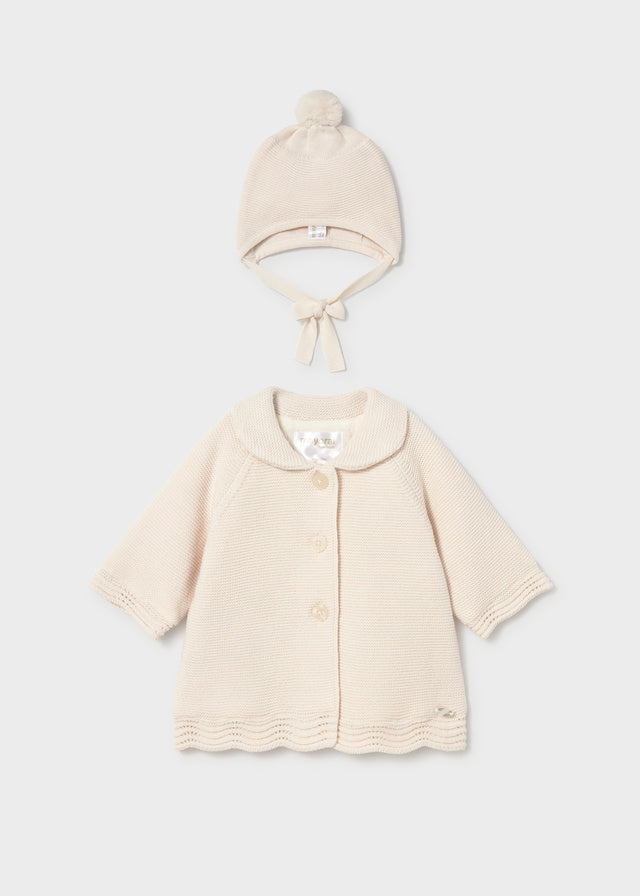 Cappottino maglia con cappello  2403