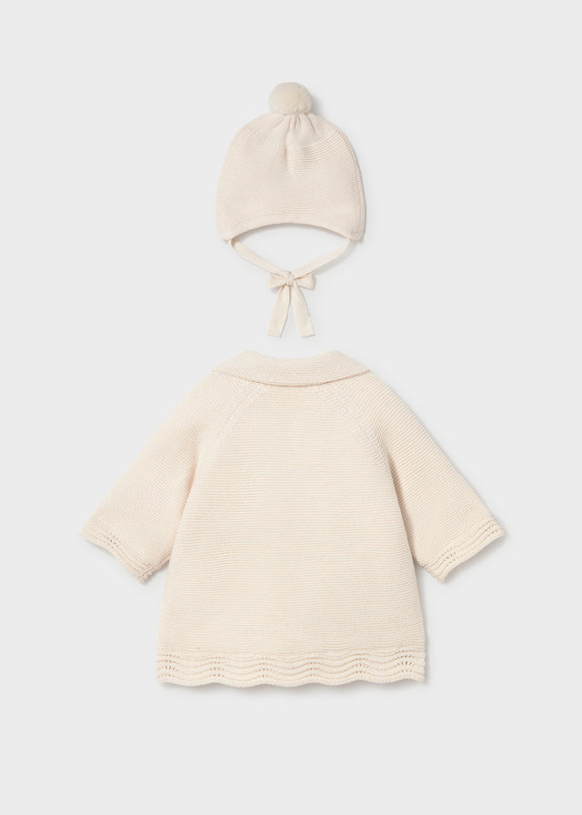 Cappottino maglia con cappello  2403
