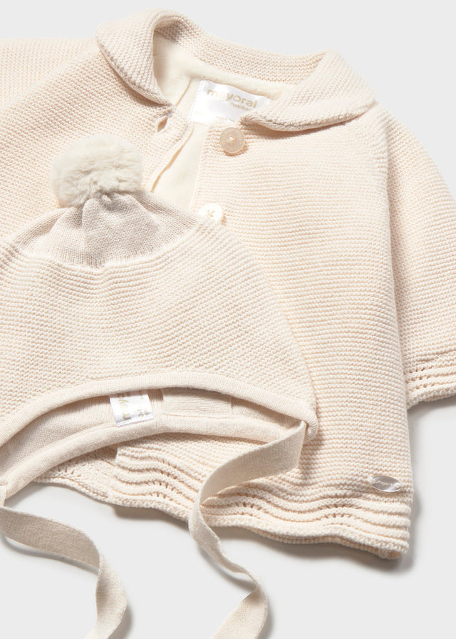 Cappottino maglia con cappello  2403
