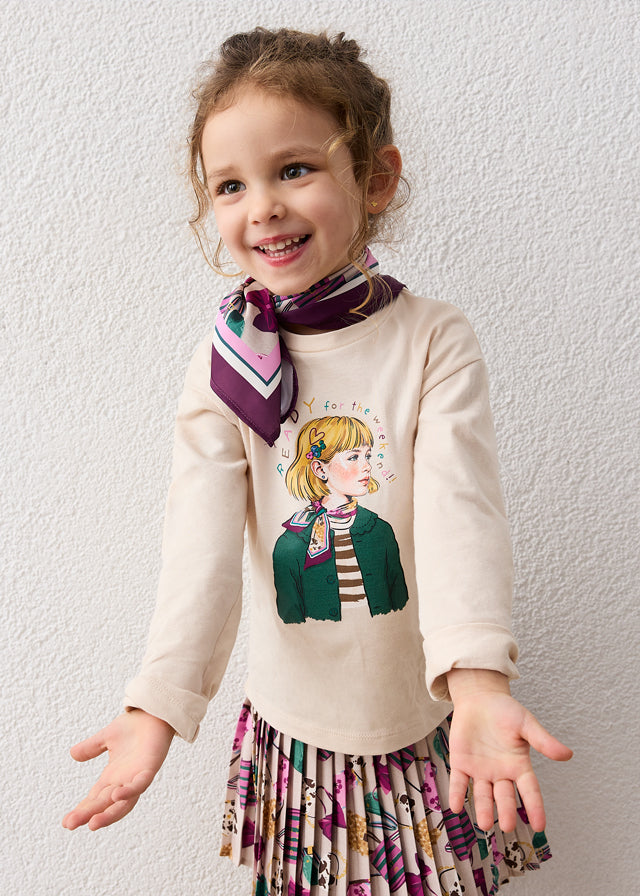 Maglietta con Foulard  4002