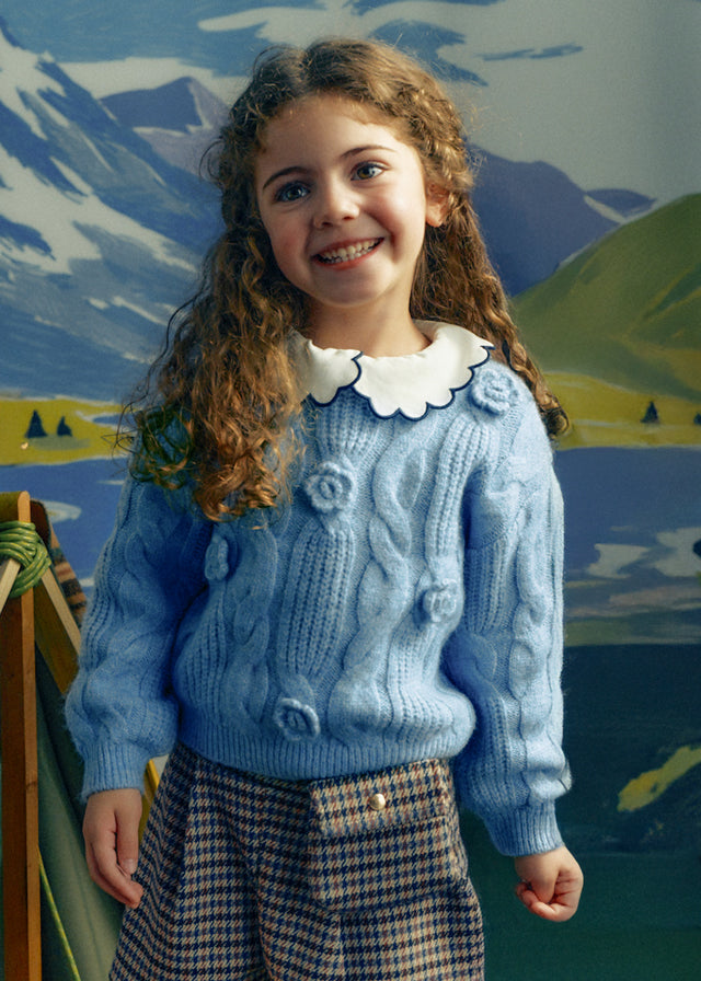 Maglione Fiori e Trecce   4319
