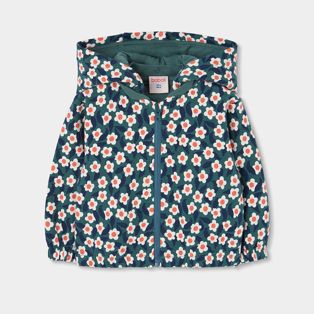 Felpa Zip Fiori  334066
