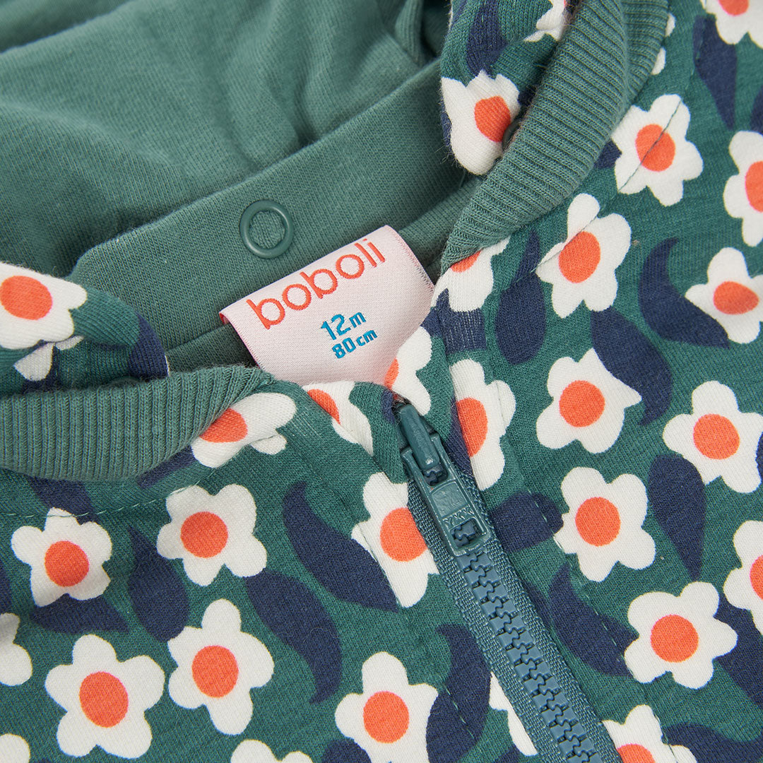 Felpa Zip Fiori  334066
