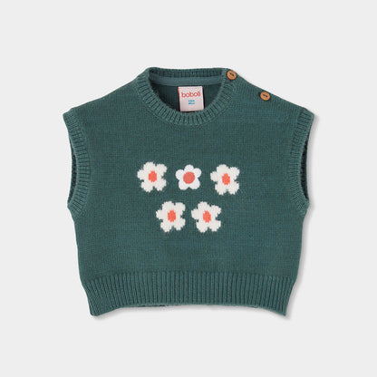 Gilet Maglia Fiori  334099