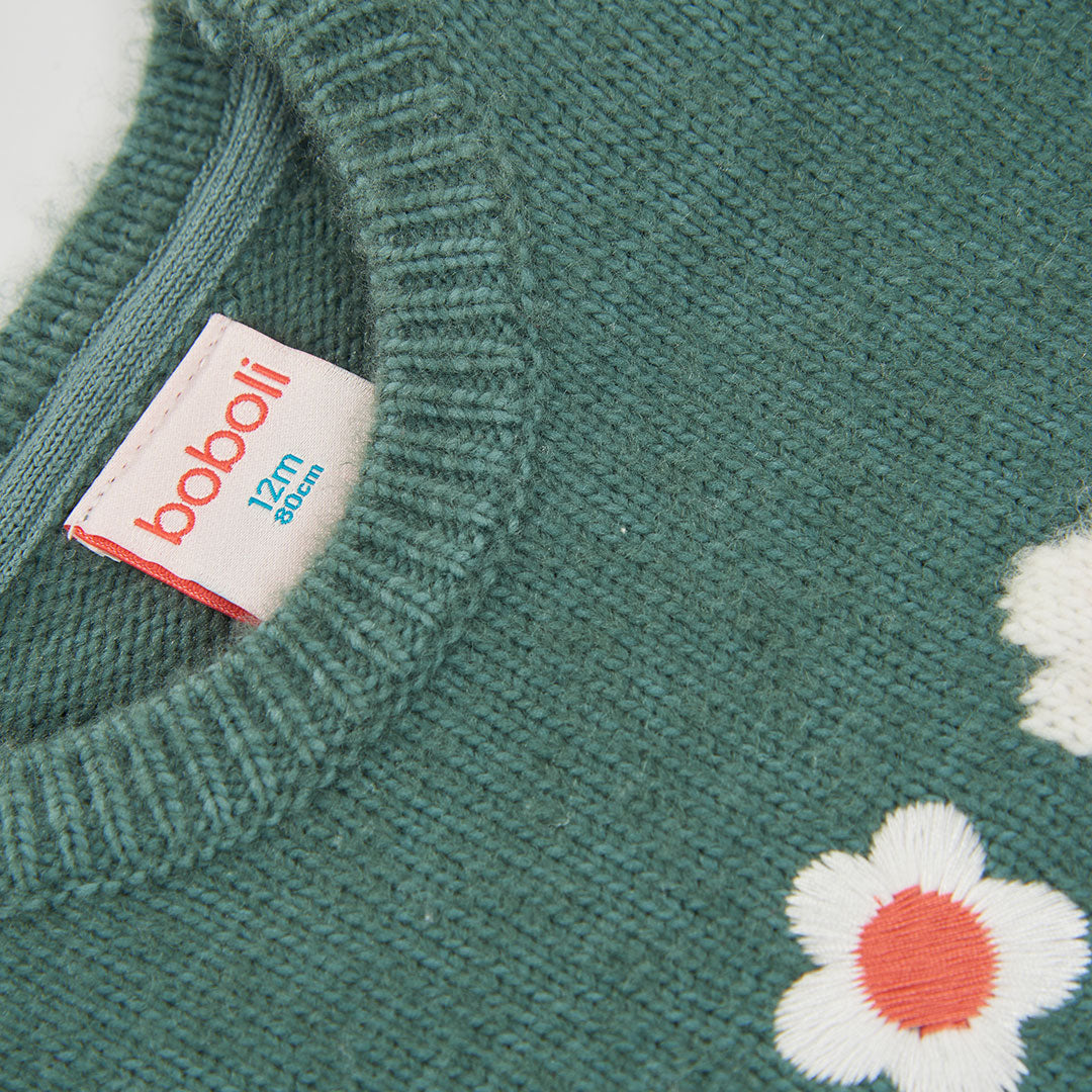 Gilet Maglia Fiori  334099