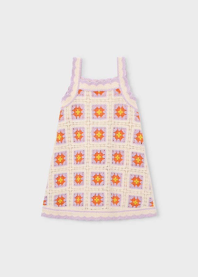 Abito Crochet Bambina 3935 - Coccole e Ricami p.iva IT09642670583