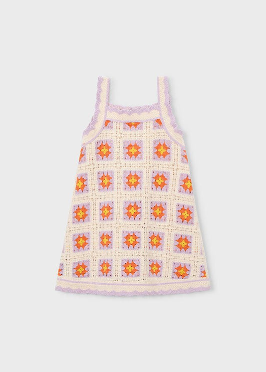 Abito Crochet Bambina 3935 - Coccole e Ricami p.iva IT09642670583