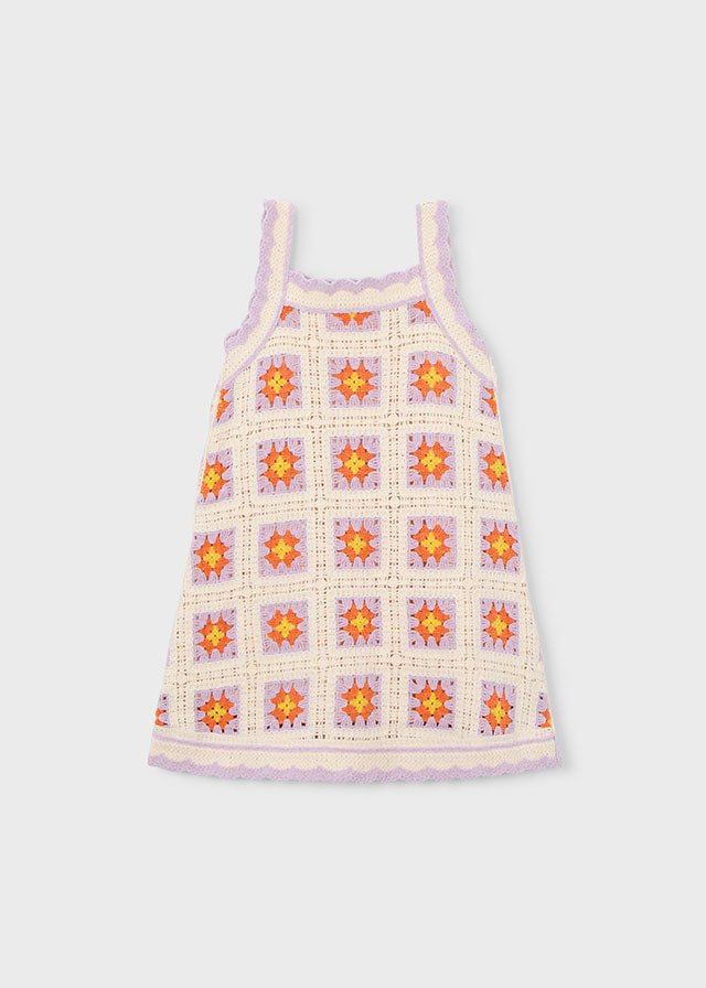 Abito Crochet Bambina 3935 - Coccole e Ricami p.iva IT09642670583