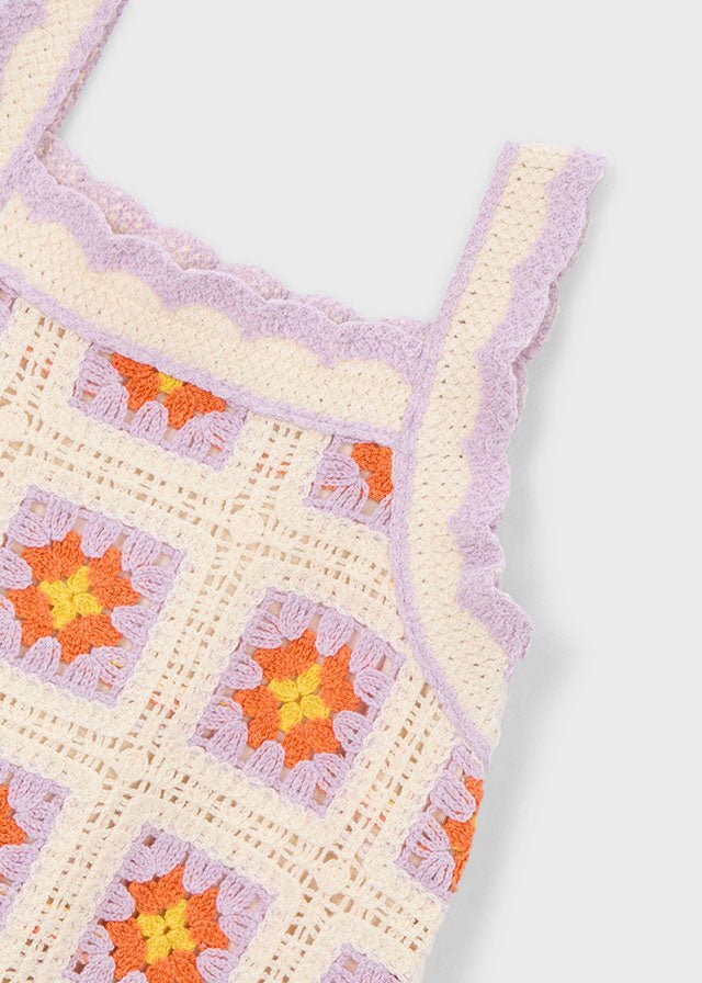 Abito Crochet Bambina 3935 - Coccole e Ricami p.iva IT09642670583