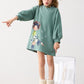 Abito Felpa Bambina 4914 - Coccole e Ricami