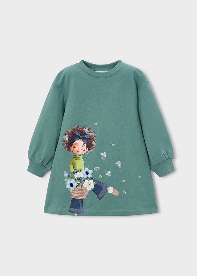 Abito Felpa Bambina 4914 - Coccole e Ricami