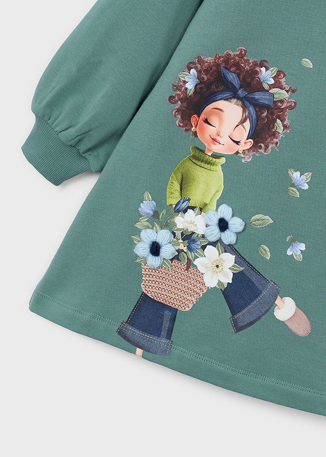 Abito Felpa Bambina 4914 - Coccole e Ricami