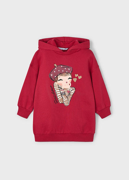 Abito Felpa Cappuccio 4928 - Coccole e Ricami p.iva IT09642670583