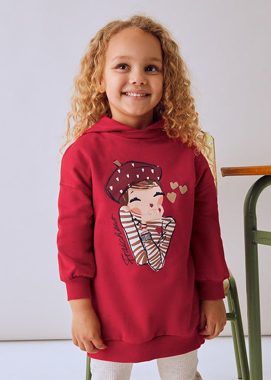 Abito Felpa Cappuccio 4928 - Coccole e Ricami p.iva IT09642670583