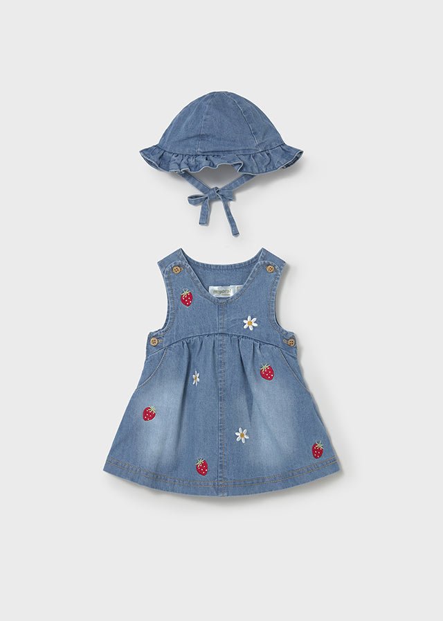 Abito Jeans + Cappello 1816 - Coccole e Ricami p.iva IT09642670583