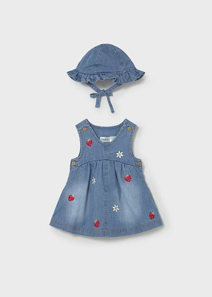 Abito Jeans + Cappello 1816 - Coccole e Ricami p.iva IT09642670583