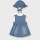Abito Jeans + Cappello 1816 - Coccole e Ricami p.iva IT09642670583