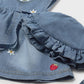 Abito Jeans + Cappello 1816 - Coccole e Ricami p.iva IT09642670583