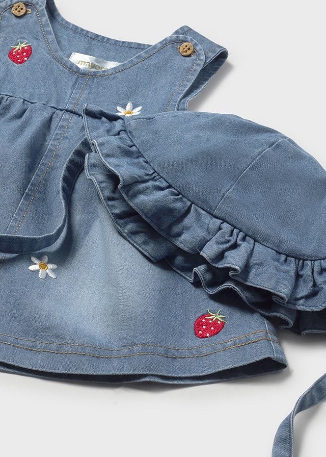 Abito Jeans + Cappello 1816 - Coccole e Ricami p.iva IT09642670583