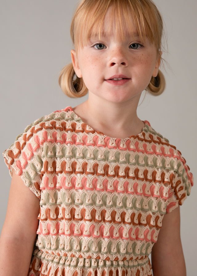 Abito Maglia Bambina 3930 - Coccole e Ricami p.iva IT09642670583